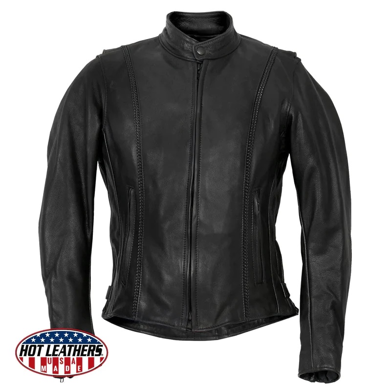 All American Clothing - Hot Leathers USA Made Ladies Leather Jacket ...